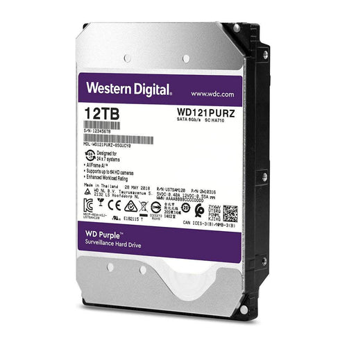 12TB WD Purple Surveillance Hard Drive (Internal HDD) - Byte Store