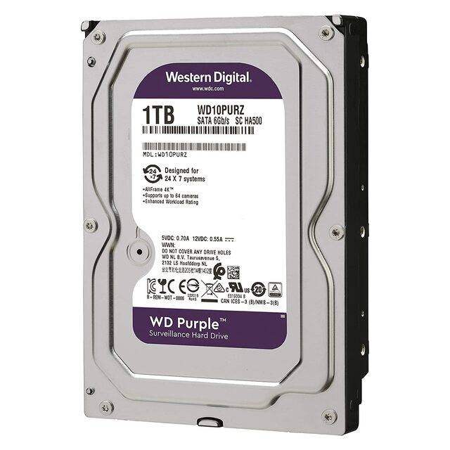 1TB WD Purple Surveillance Hard Drive (Internal HDD) - Byte Store