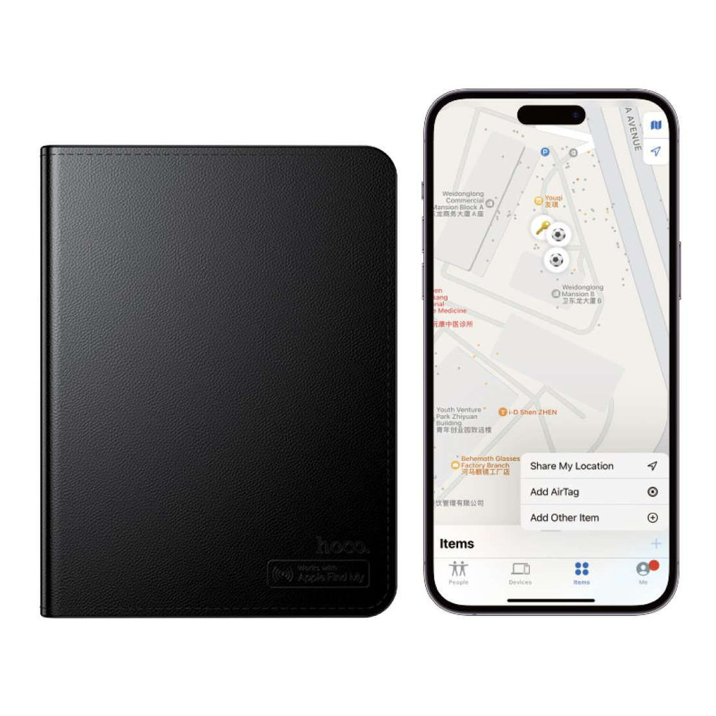 Hoco E91G Smart Passport Wallet with Apple Find My - Byte Store