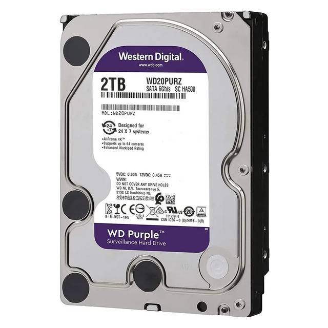 2TB WD Purple Surveillance Hard Drive (Internal HDD) - Byte Store