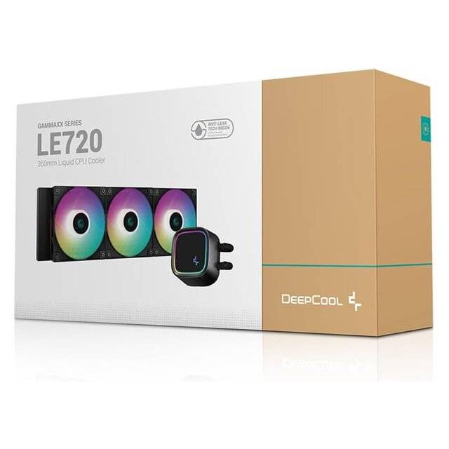 DeepCool LE720 360mm ARGB Liquid CPU Cooler - Black