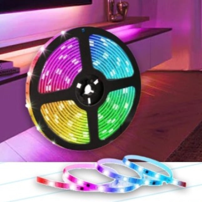 Smart Wi-Fi RGB LED Strip Light 5m - Byte Store