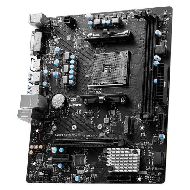 MSI B450M-A PRO MAX II AM4 Motherboard - Byte Store