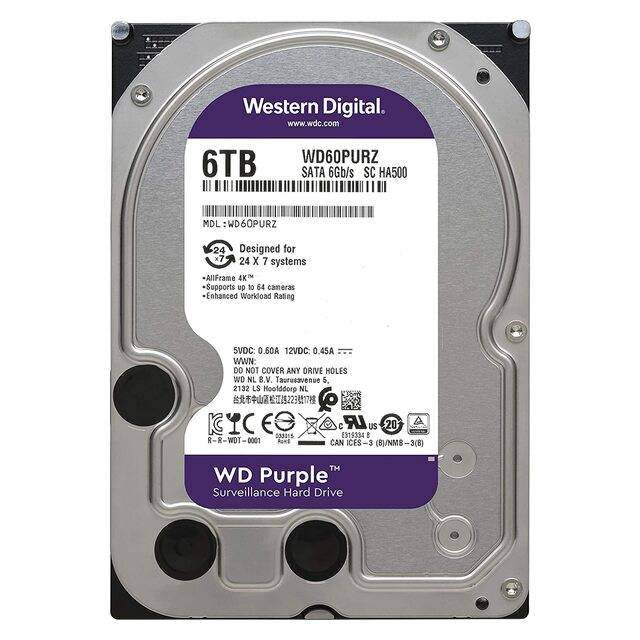 6TB WD Purple Surveillance Hard Drive (Internal HDD) - Byte Store