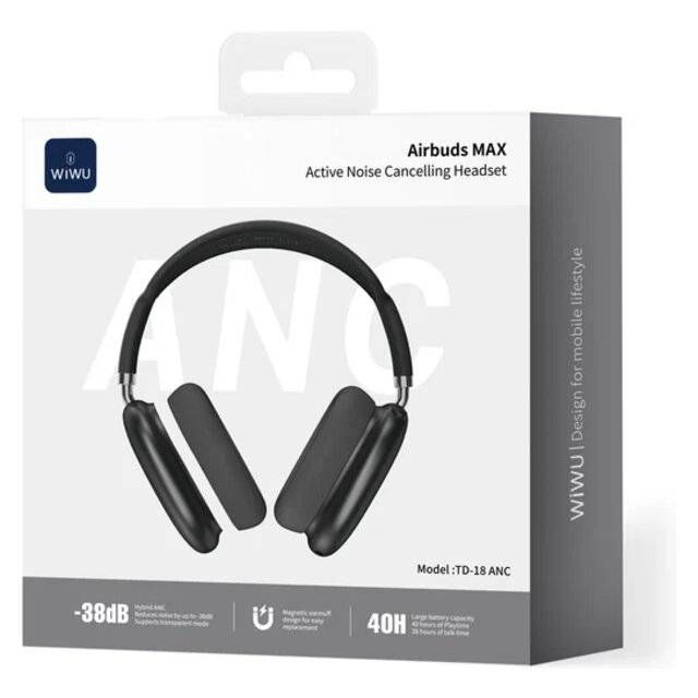 Wiwu TD-18 ANC Bluetooth Over-Ear Headset - Byte Store