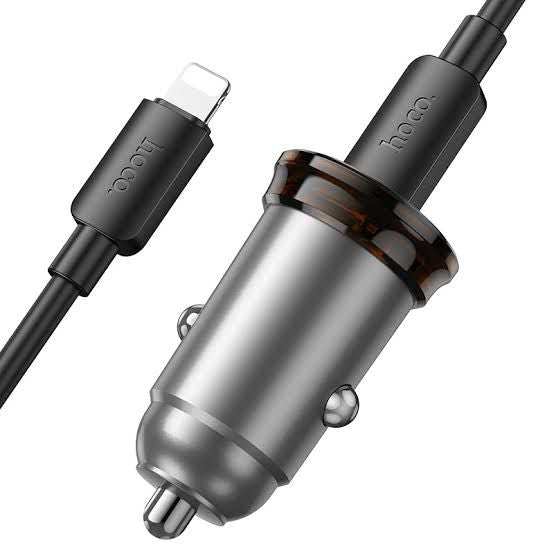Hoco NZ16B Rigorous 45W Dual USB-C Car Charger with Cable - Byte Store