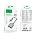 Hoco UPA34 2-in-1 USB-C to USB-C & 3.5mm Audio Converter - Byte Store