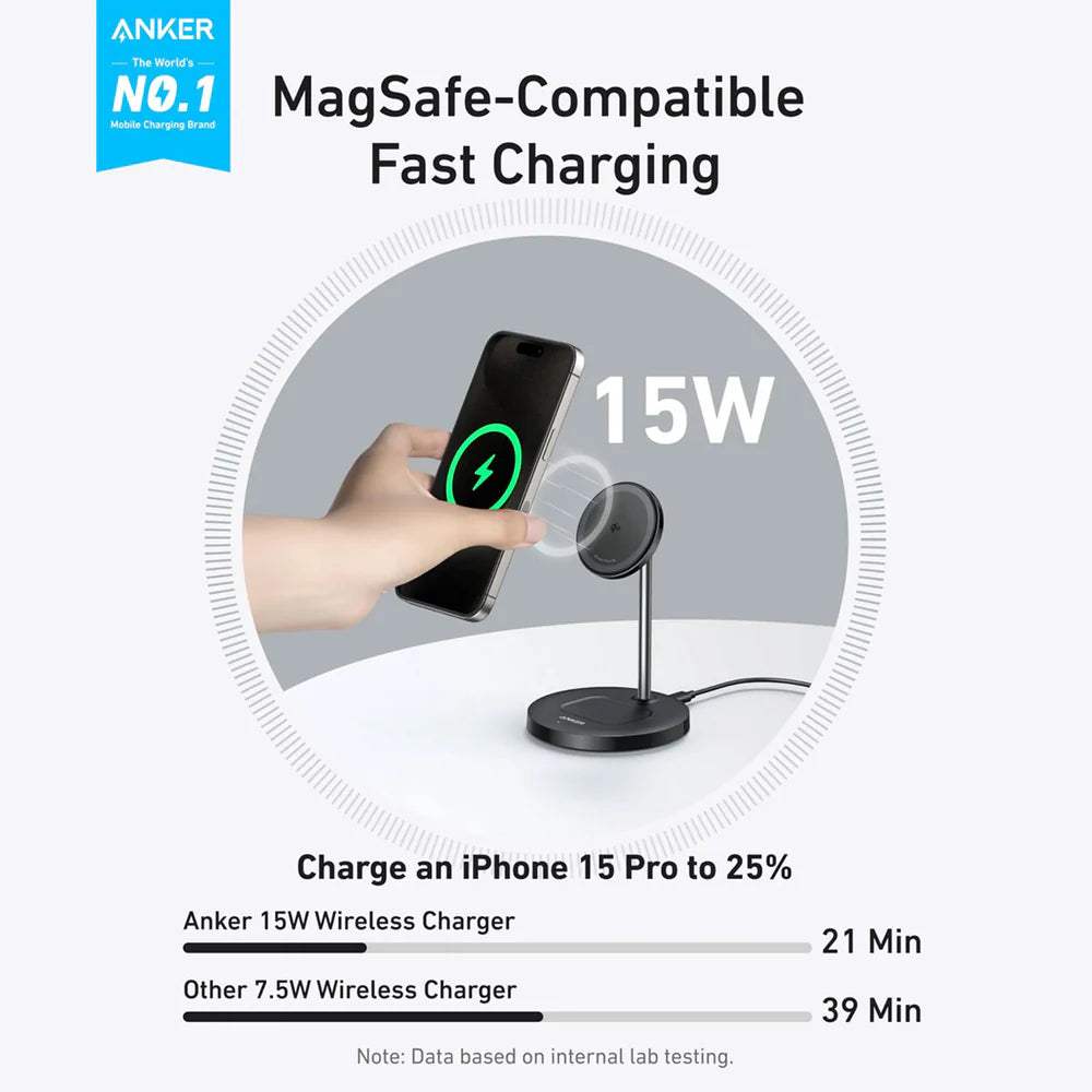 Anker MagGo 15W Magsafe Wireless Charger - Byte Store