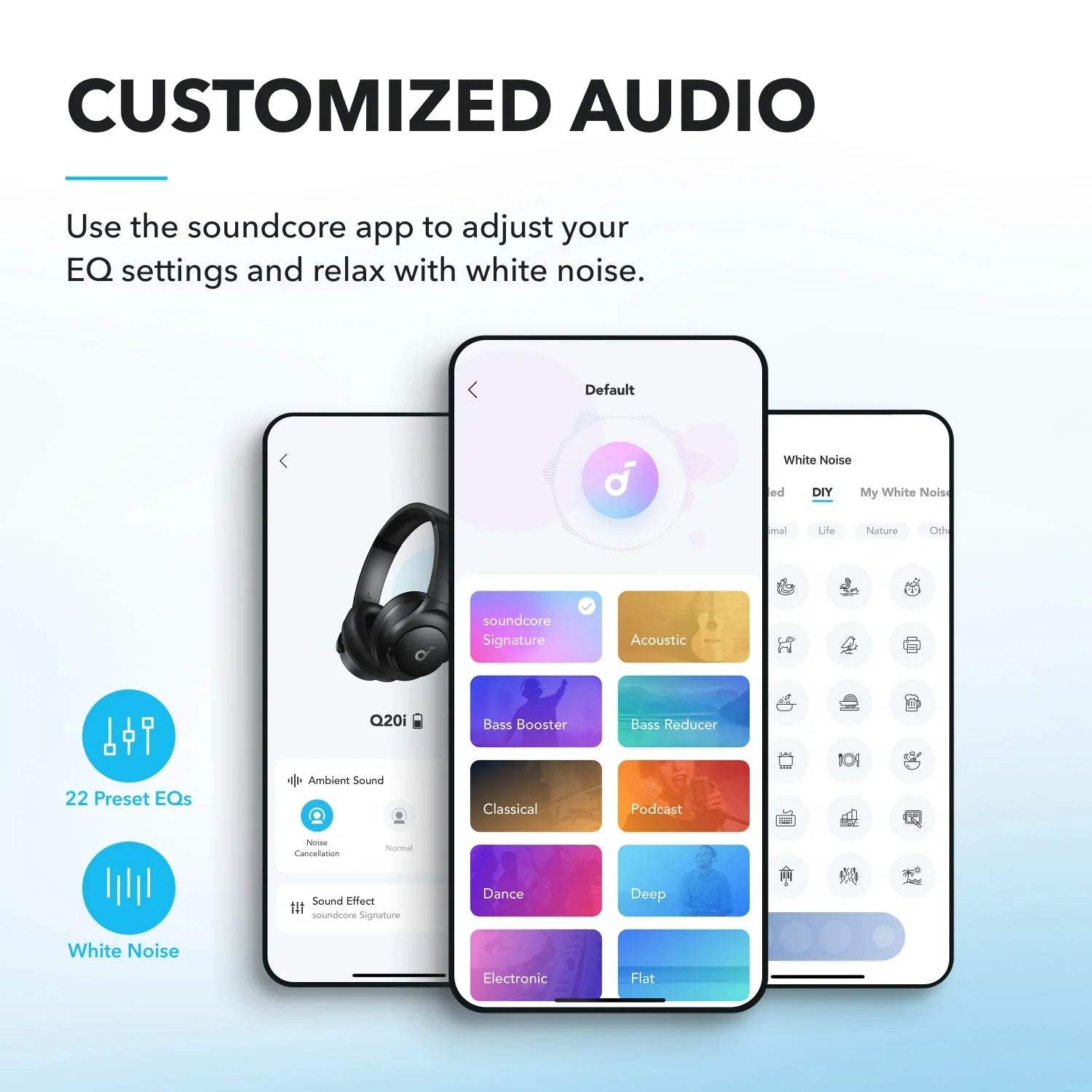 Anker Soundcore Q20i Hybrid Active Noise Cancelling Headphones - Byte Store