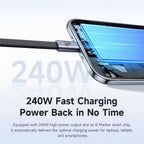 Mcdodo CA-990 Magnetic USB-C to USB-C 240W Cable 1m - Byte Store