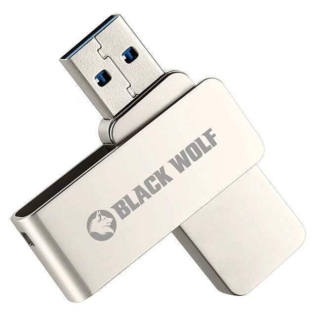 Black Wolf : USB Flash Drive (3.2 Gen 2) - 128GB - Byte Store