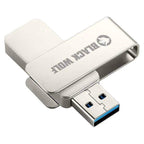 Black Wolf : USB Flash Drive (3.2 Gen 2) - 128GB - Byte Store