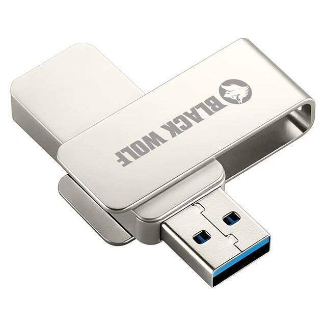 Black Wolf : USB Flash Drive (3.2 Gen 2) - 128GB - Byte Store