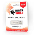 Black Wolf : USB Flash Drive (3.2 Gen 2) - 16GB - Byte Store