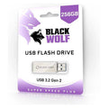 Black Wolf : USB Flash Drive (3.2 Gen 2) - 256GB - Byte Store