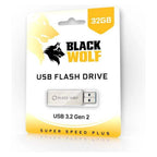 Black Wolf : USB Flash Drive (3.2 Gen 2) - 32GB - Byte Store