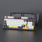 iMice GK500 Mechanical Gaming Keyboard AR-EN - Black/White/Yellow - Byte Store