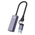 DM CHB083 USB-C/USB-A to LAN Network Adapter 1000Mbps - Byte Store
