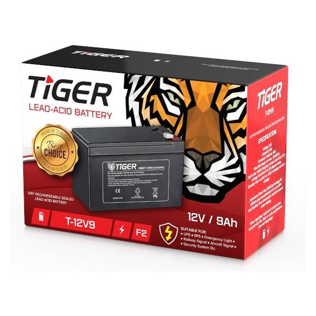 Tiger UPS Battery 12V 9Ah - Byte Store