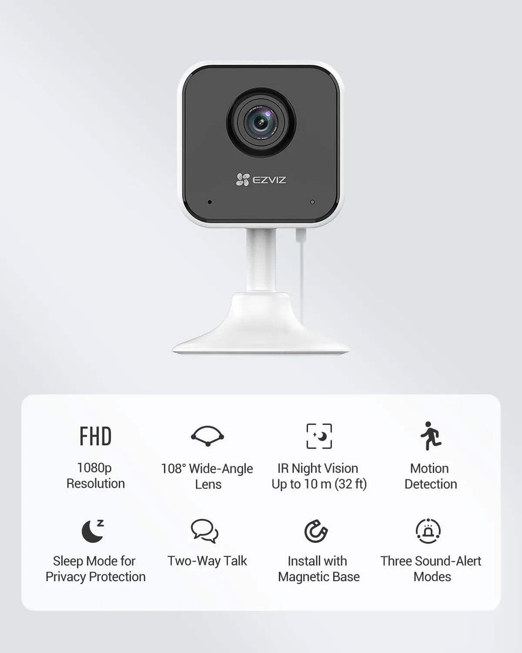Ezviz H1C 2MP (1080P) Smart Home Camera - Byte Store