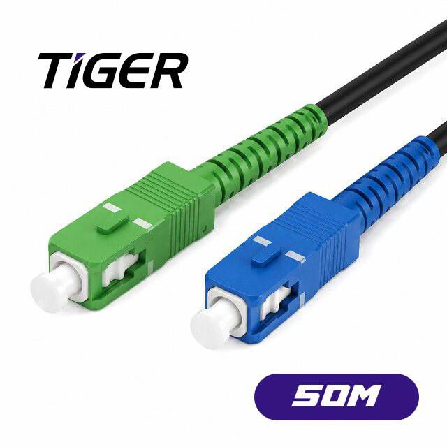Tiger 50m SC/APC to SC/UPC Fiber Optic Cable - Byte Store