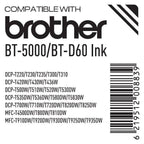 Tiger BT-5000 / BT-D60 CMYK Ink Refill 100ml x4 for Brother Printers - Byte Store