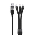 Green Lion 3 in 2 Braided Fast Charging Cable - Byte Store
