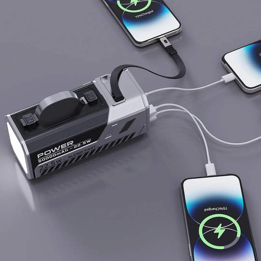 Green Lion 50000mAh Power Bank 22.5W - Silver - Byte Store
