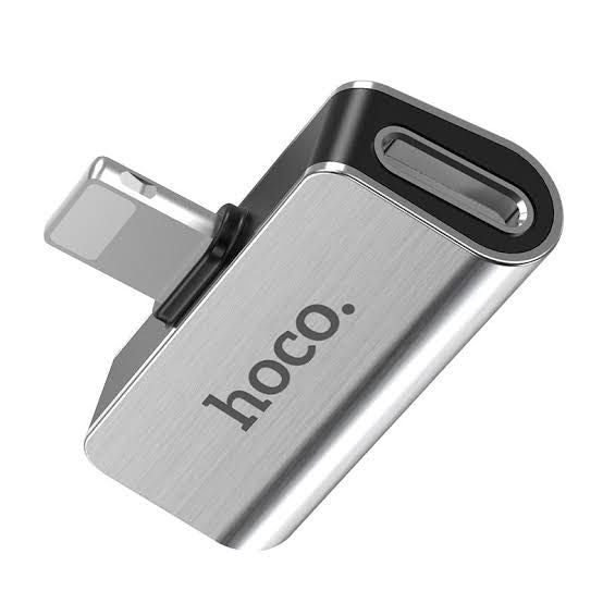 Hoco LS24 Dual Lightning Audio & Charging Adapter 2A - Byte Store
