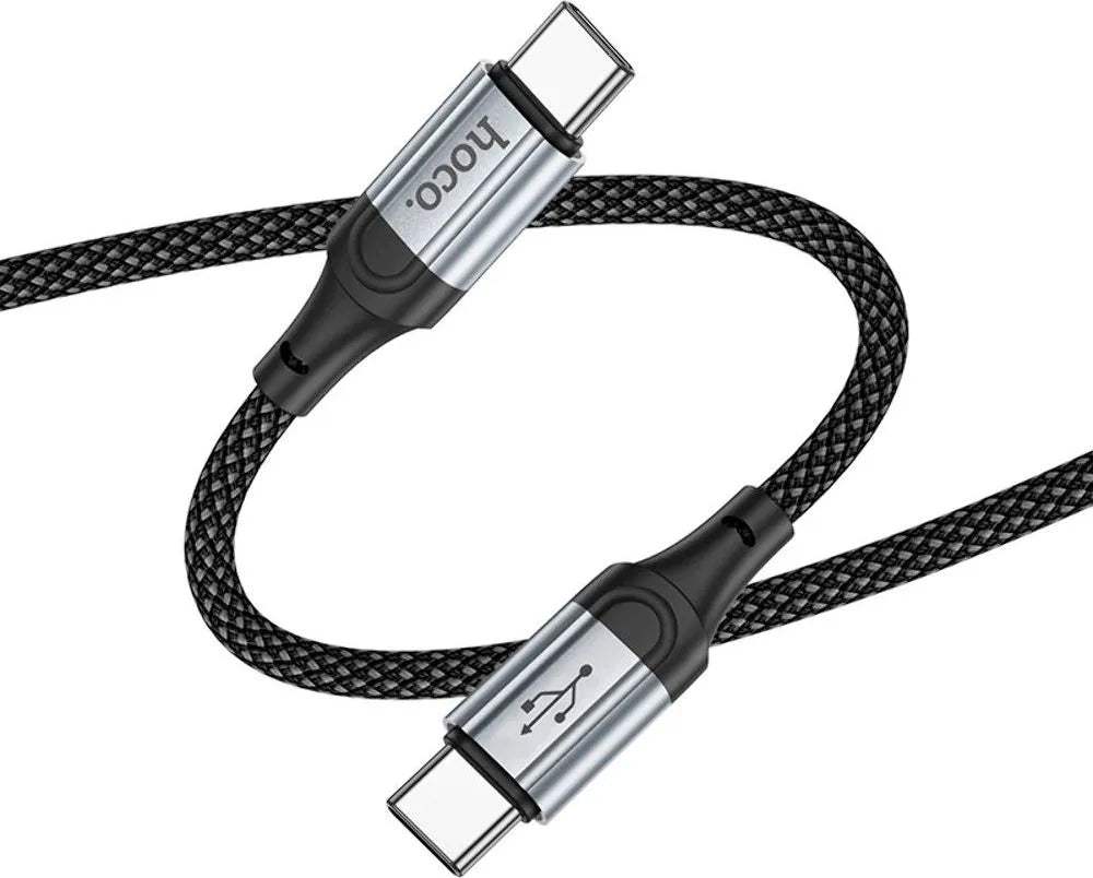 Hoco X102 Braided 60W Fast Charging Data Cable USB-C to USB-C - Byte Store