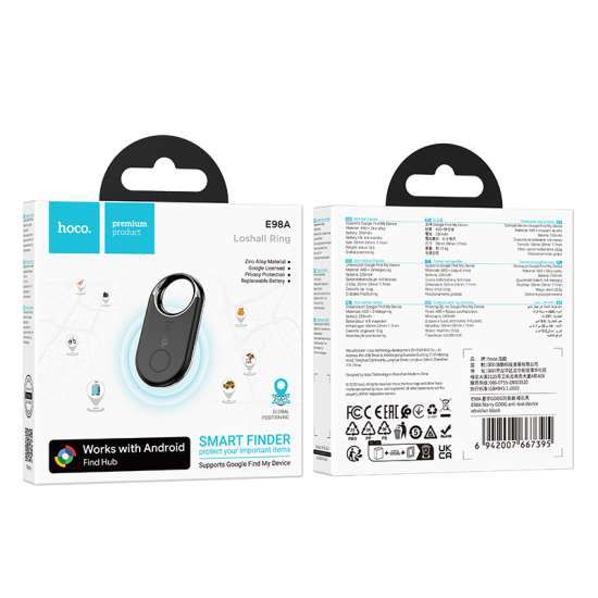 Hoco E98A Smart Finder Tracker with Google Find Hub - Byte Store