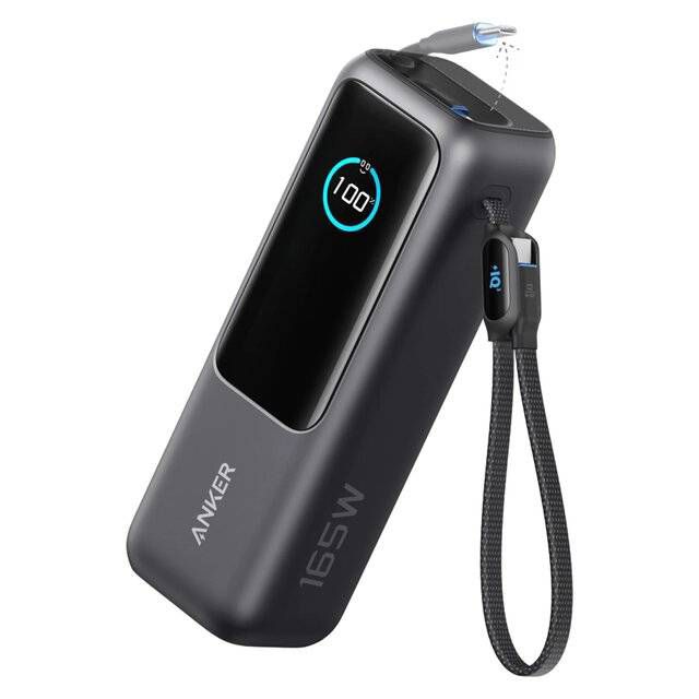 Anker 25000mAh 165W Power Bank with Built-In USB-C Cables - Byte Store