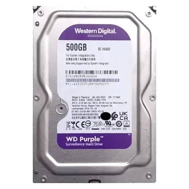 500GB WD Purple Surveillance Hard Drive (Internal HDD) - Byte Store