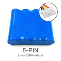 Li-ion UPS Battery Pack 2200mAh*4 (5 Pin) - Byte Store