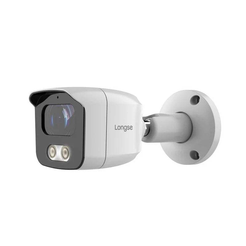 Longse 5MP Full Color Outdoor Bullet Camera – 3.6mm Lens, Warm White LED, IP67, 25m Range - Byte Store