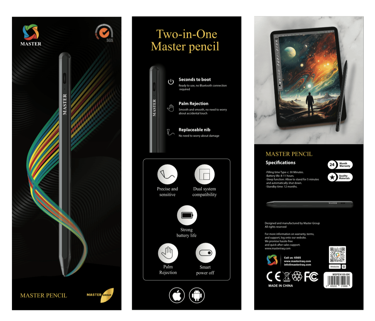 Master Pencil - For iPad and Tablets - Byte Store