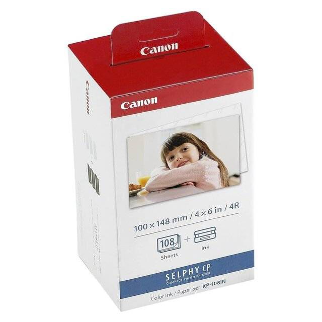 Canon KP-108IN Color Ink & Photo Paper Set 4R (108 Prints) - Byte Store