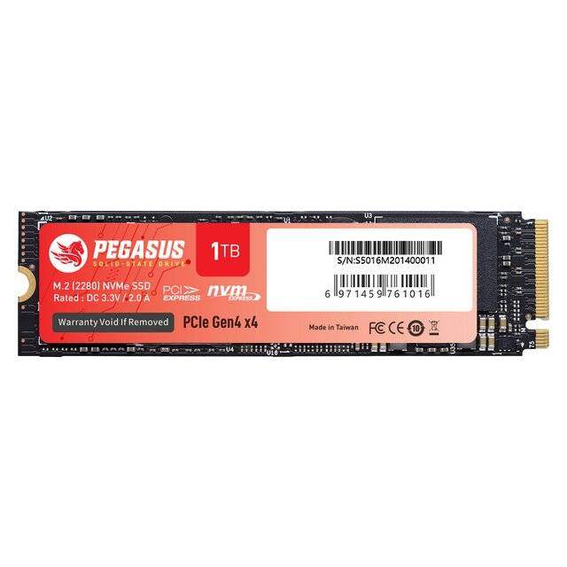 Pegasus 1TB PCIe Gen4 x4 NVMe M.2 (2280) - Byte Store