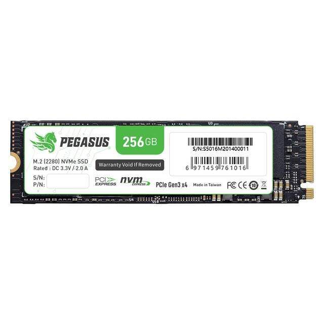 Pegasus 256GB PCIe Gen3 x4 NVMe M.2 (2280) - Byte Store