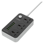 Ldnio SC3604 2500W Power Strip 3 Sockets 6 USB 2m - Byte Store
