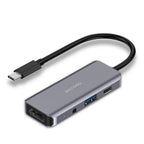 Porodo 4 in 1 USB-C Hub Type-C PD 100W HDMI USB 3.5mm Aux - Byte Store