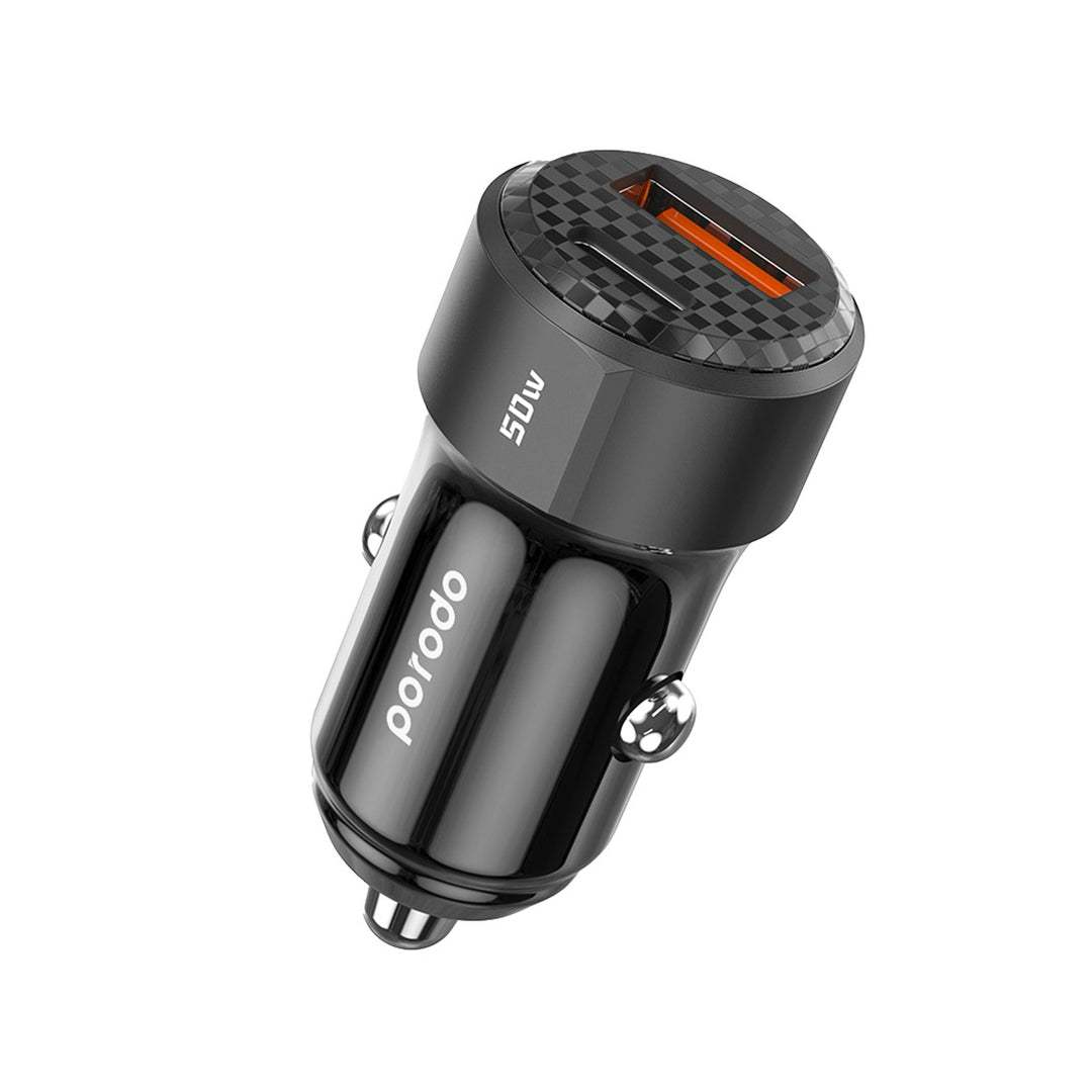 Porodo 50W Dual Port Car Charger PD 20W QC 30W - Byte Store
