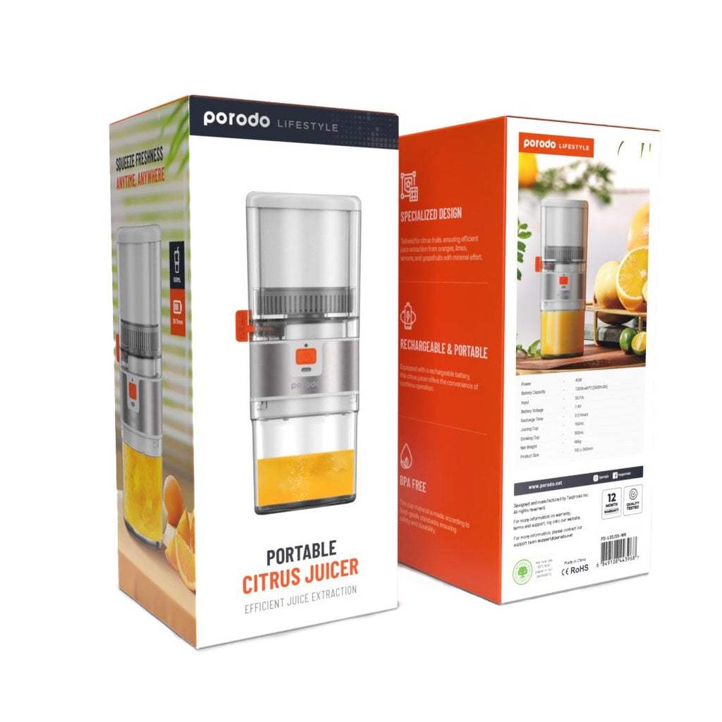 Porodo Lifestyle Portable Slow Juicer 55W - Byte Store