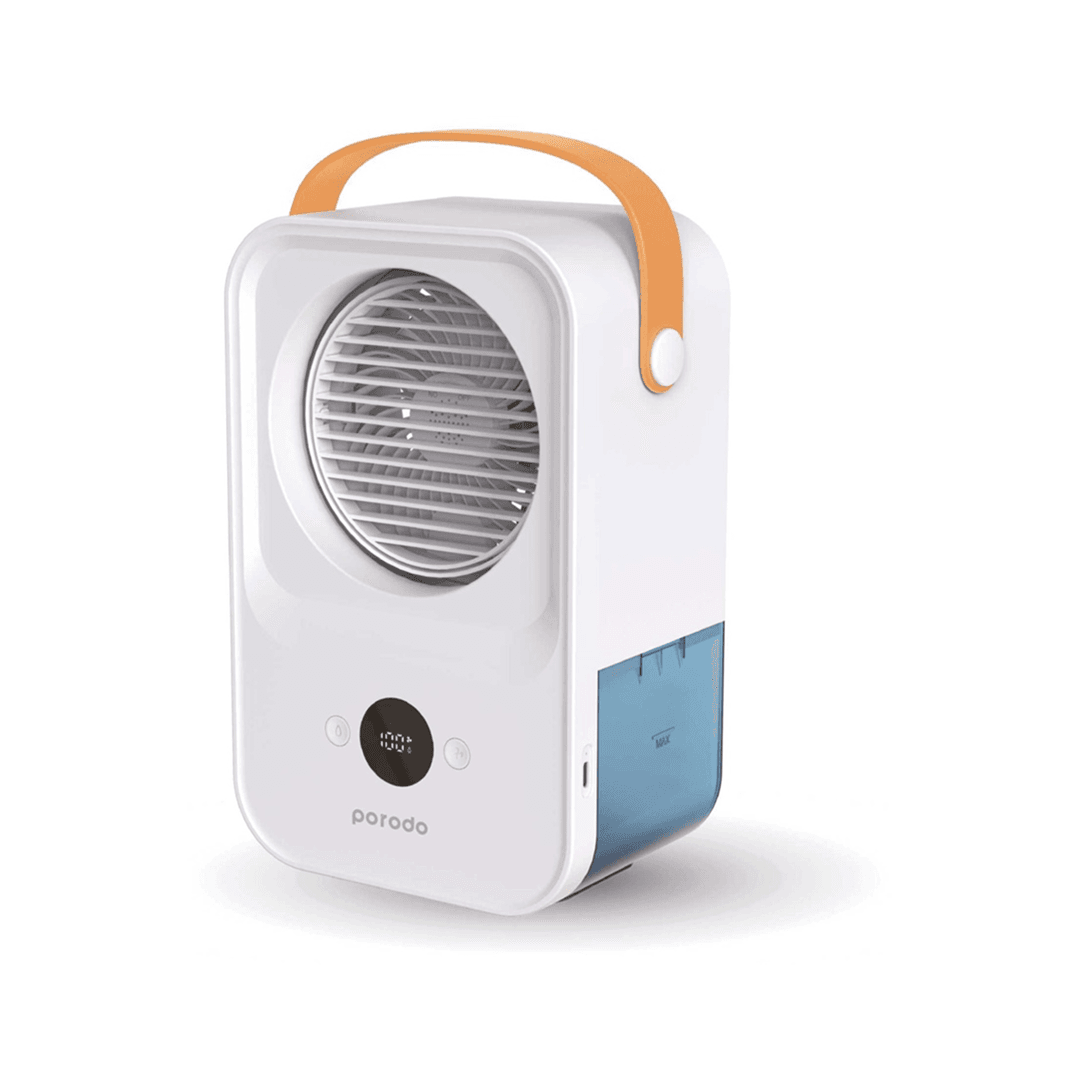 Porodo Lifestyle Water & Ice Nano Mist Cooling Fan with Remote 650mL 2000mAh - Byte Store