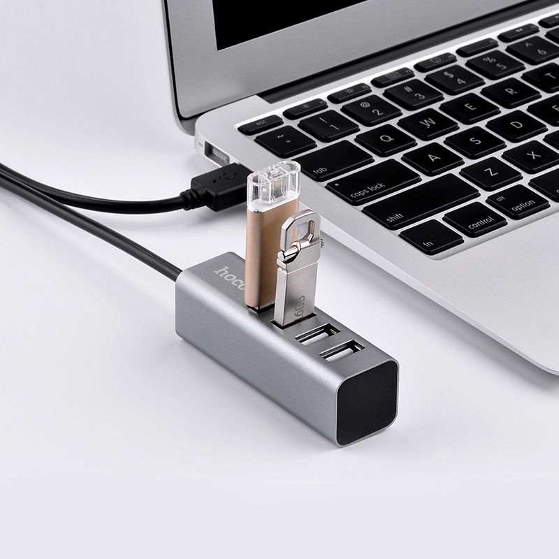 Hoco HB1A 4-Port USB 2.0 Hub - Byte Store