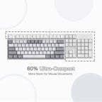 Redragon Fizz K617 Mechanical Keyboard (White & Gray) - Byte Store