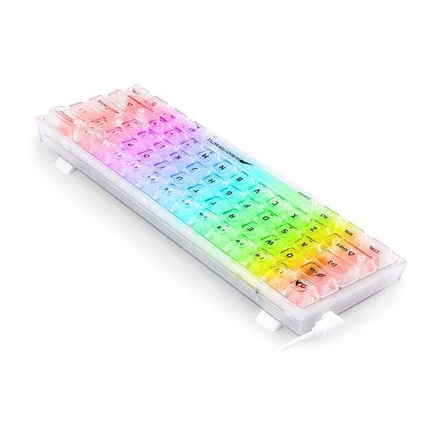 Redragon K617CT Fizz Mechanical Keyboard (Transparent) - Byte Store