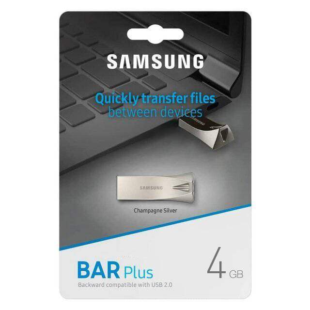 Samsung BAR Plus 4GB USB 2.0 Flash Drive - Byte Store