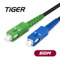 Tiger 60m SC/APC to SC/UPC Fiber Optic Cable - Byte Store