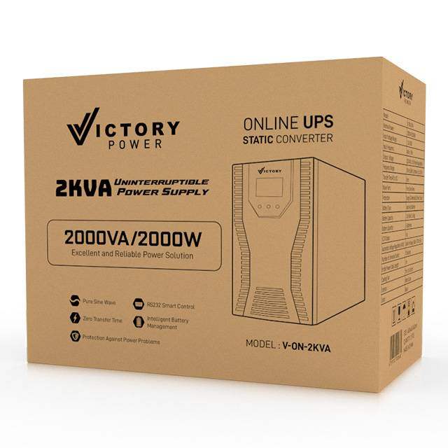 Victory Power 2KVA Online UPS 2000W (6-Batteries 2.45kg) - Byte Store